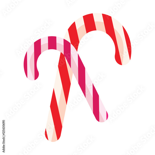 Christmas candy isolated on white background. Znachok.Vektornye illustration. photo
