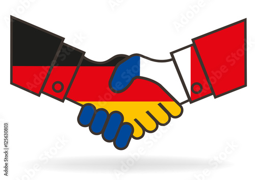 Poignée de mains - France Allemagne - Amitié