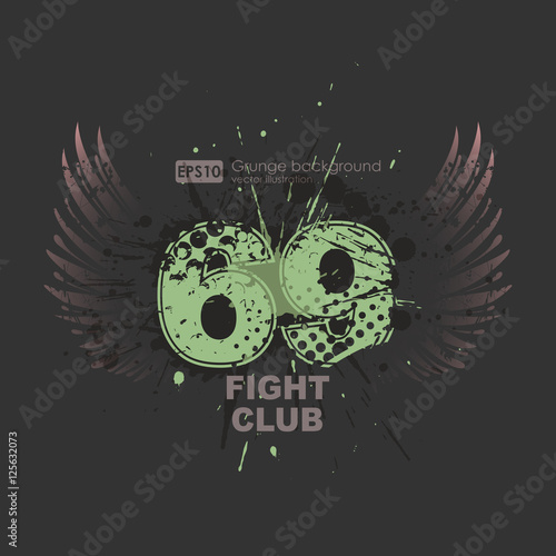 Grunge gangster lucky number print for t-shirt. Abstract dirt backgrounds texture. Grunge banner with an inky dribble strip with copy space. Abstract background for party