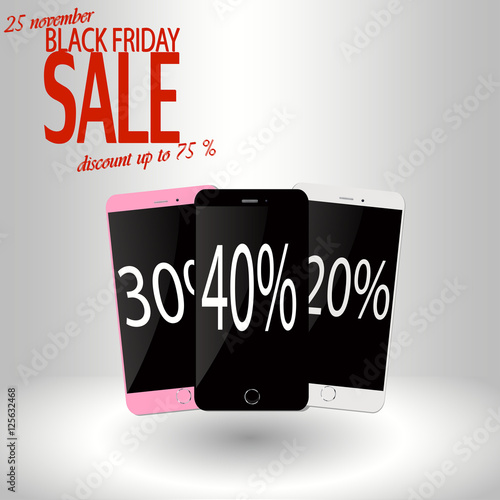 eps 10 vector Black friday night sell-out poster. Sale and discount advertising banner for web, print
