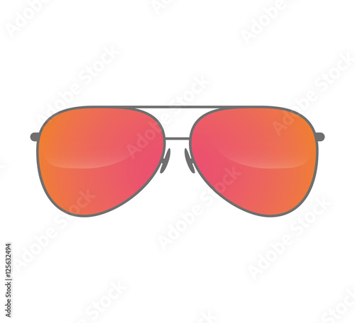 style sunglasses isolated icon vector illustration design