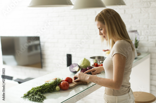 Woman cooking