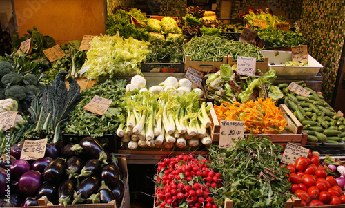 Marché aux légumes à Bologne, Italie © JFBRUNEAU
