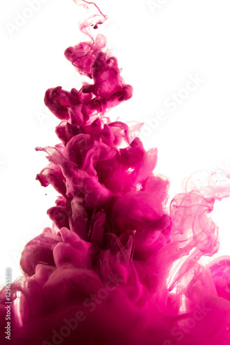 purple dye in water 