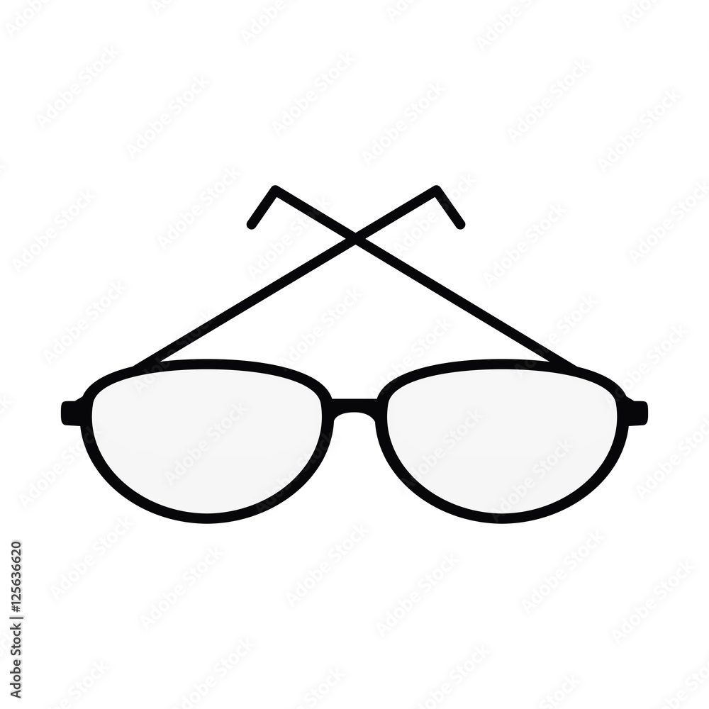 style glasses isolated icon vector illustration design style glasses isolated icon vector illustration design