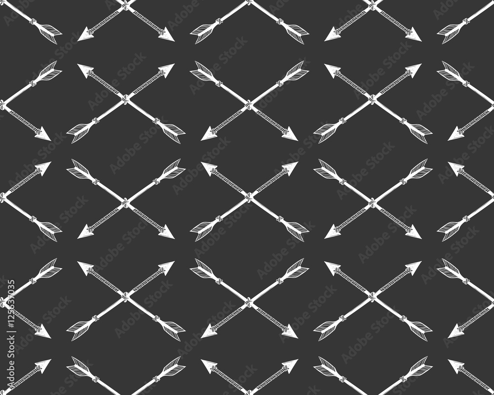 Fototapeta premium Arrows seamless pattern.