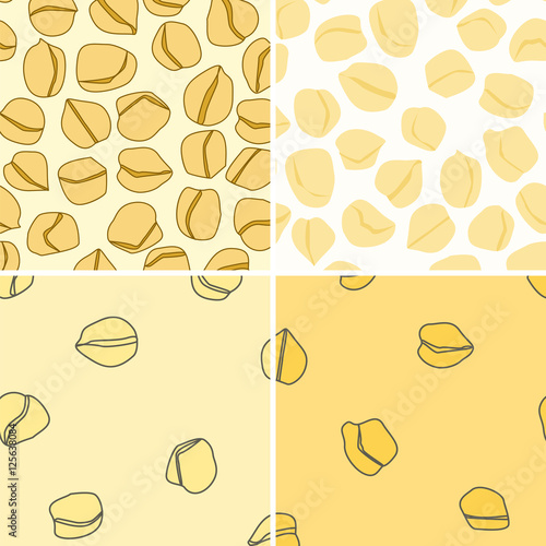 chickpea seamless pattern set