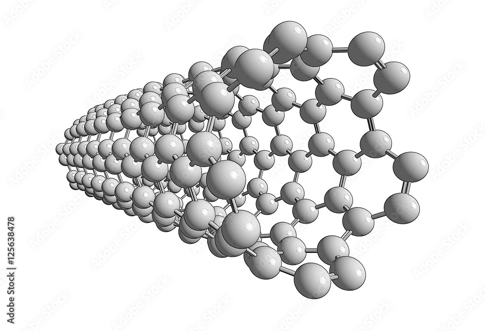 Molecular structure of white nanotube Molecular structure of white nanotube