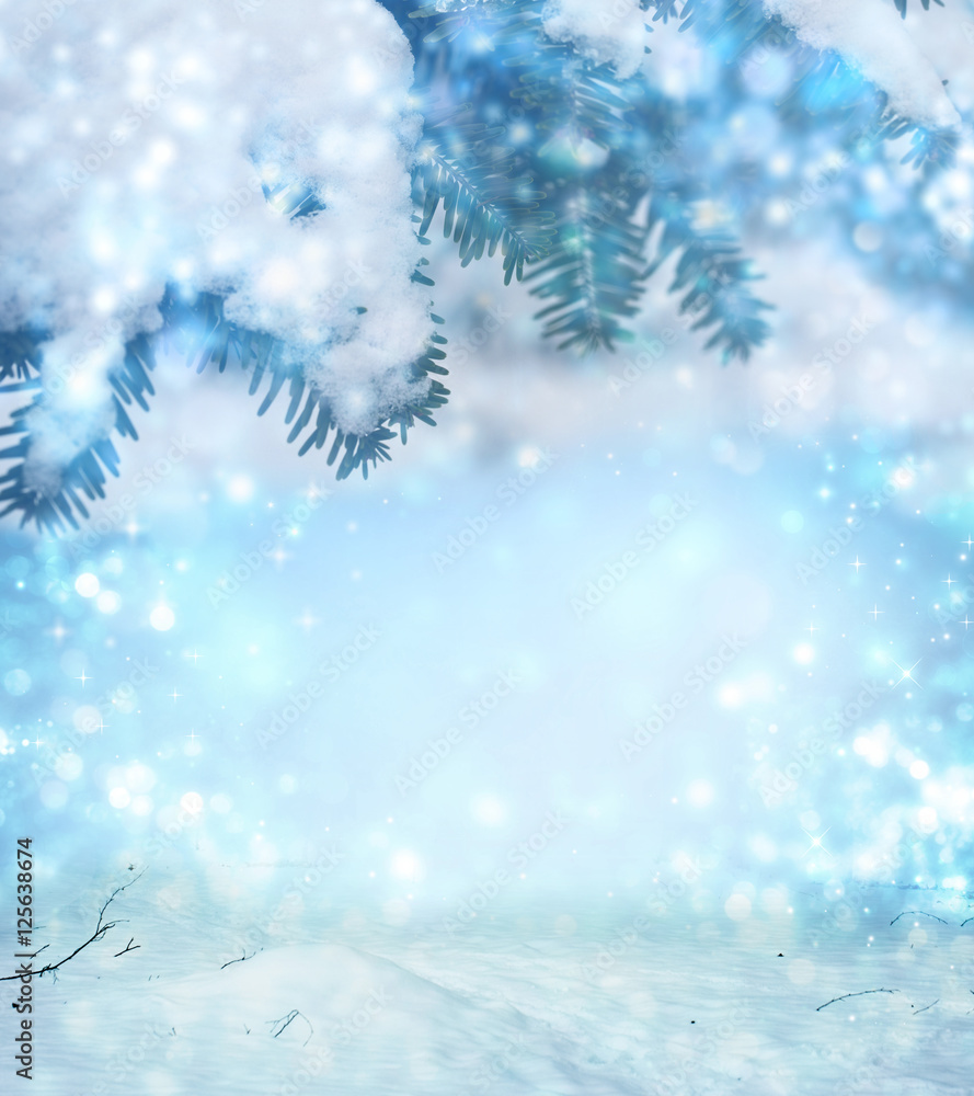 abstract winter Christmas background