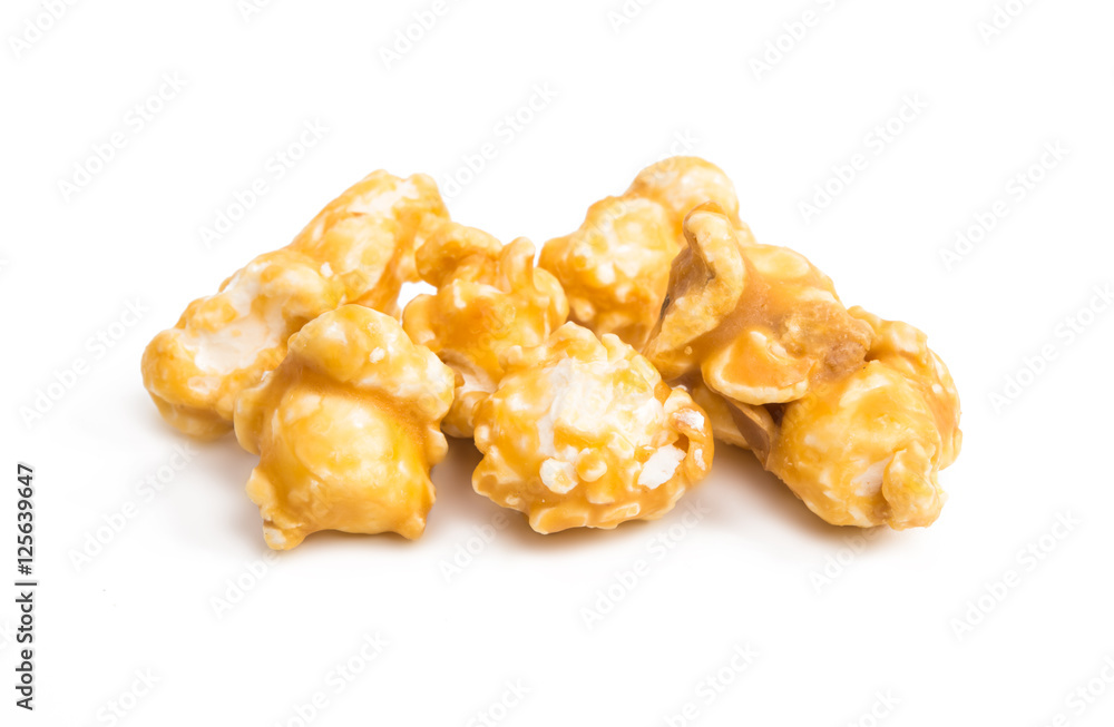 a pile of caramel corn a pile of caramel corn