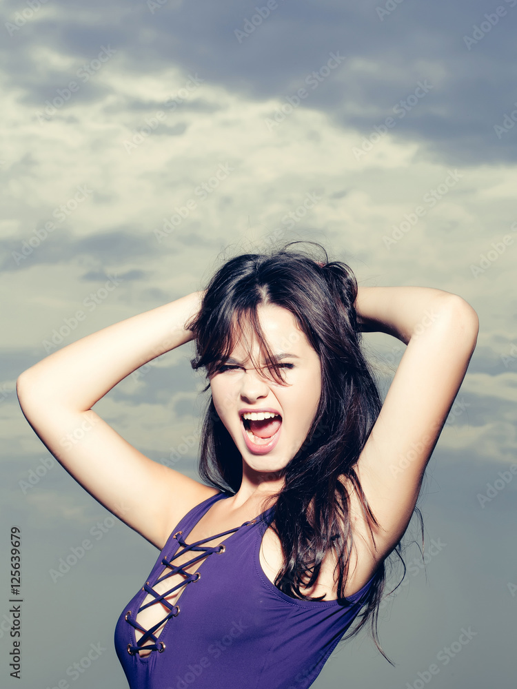 Young pretty sexy girl outdoor Young pretty sexy girl outdoor