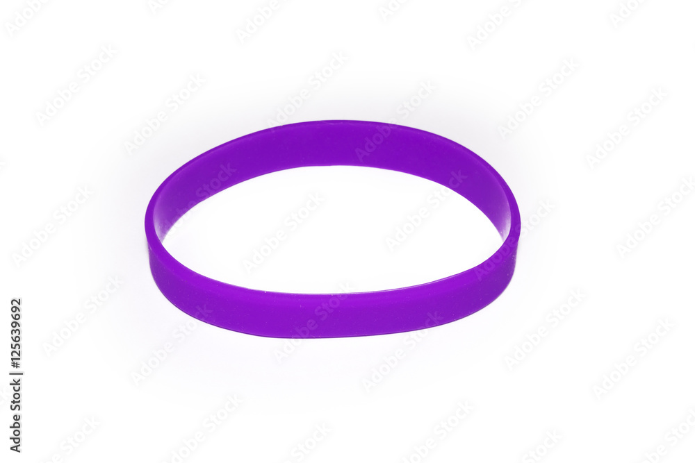 Purple rubber bracelet. Silicone fashion round social wear Purple rubber bracelet. Silicone fashion round social wear