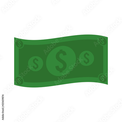 bill money dollar isolated icon vector illustration design