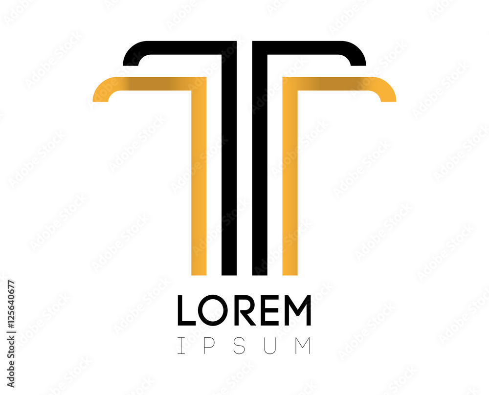 Elegant T Logo Design Elegant T Logo Design