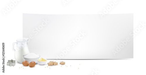 Weihnachten Backzutaten Banner