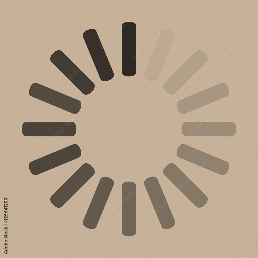 Download sign on beige background. Load icon. Data loading bar. Vector stock illustration Download sign on beige background. Load icon. Data loading bar. Vector stock illustration