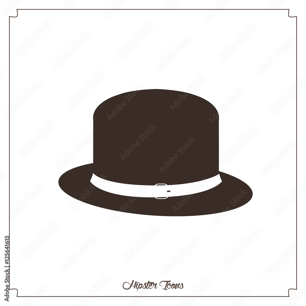 Isolated hipster icon Isolated hipster icon