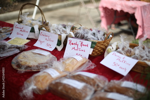 Baked Goods and Bread for Sale at Farmers Market