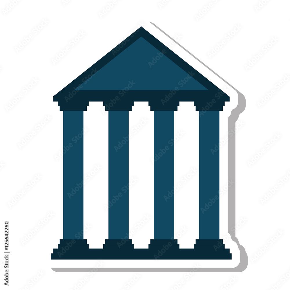 bank building isolated icon vector illustration design bank building isolated icon vector illustration design