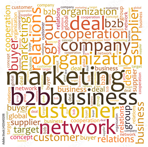 b2b business word cloud