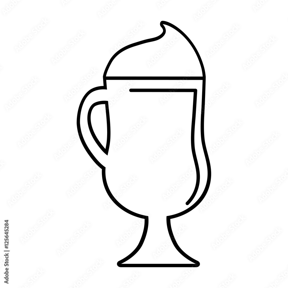 Obraz premium ice cup beverage isolated icon vector illustration design