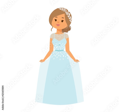 Wedding bride girl character