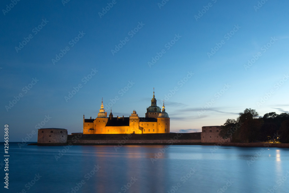 Kalmar Schloss Abendstimmung Smaland Schweden