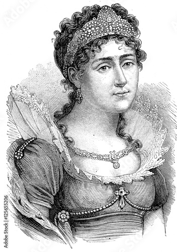 Josephine, vintage engraving. photo