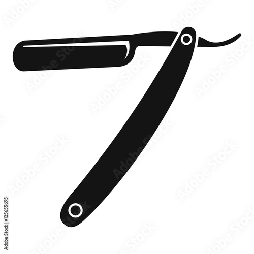Razor blade icon. Simple illustration of razor blade vector icon for web