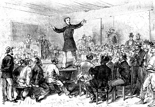 The Meeting Americans. Jones is standing chatting with his prose