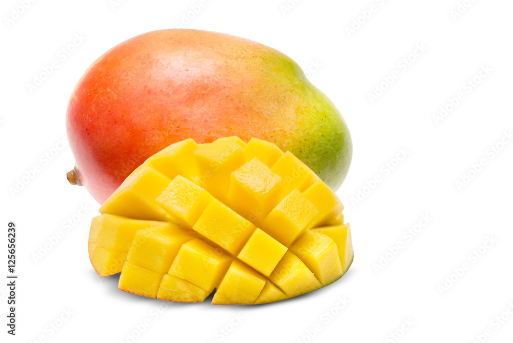 Mango isolated on white Mango isolated on white