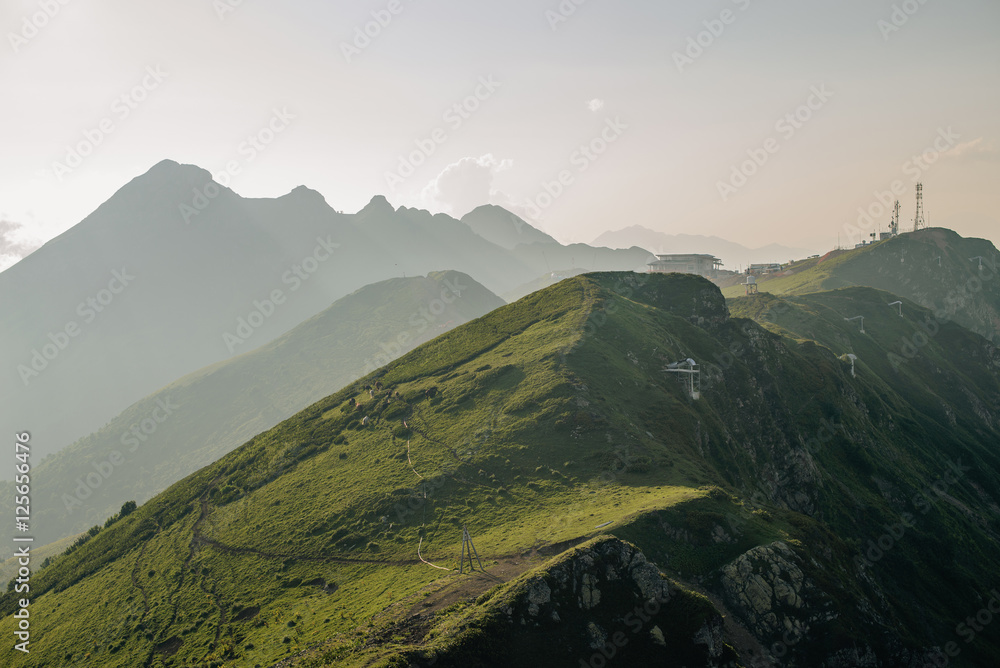 Caucasus Mountains in Rosa Khutor Caucasus Mountains in Rosa Khutor