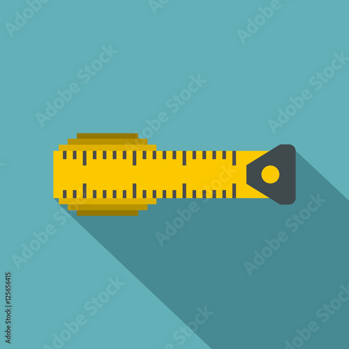 Measuring centimeter icon. Flat illustration of measuring centimeter vector icon for web