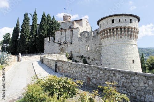 ancient castle in Brescia, a city in northern Italy photo