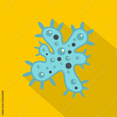 Bacteria icon. Flat illustration of bacteria vector icon for web
