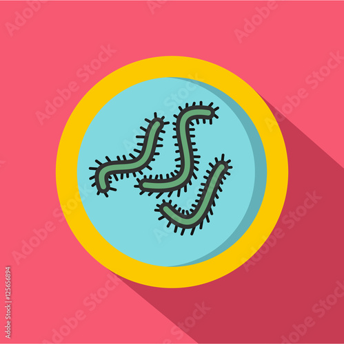Lot of bacteria icon. Flat illustration of lot of bacteria vector icon for web