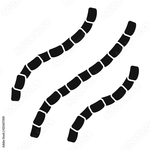 Escherichia coli icon. Simple illustration of escherichia coli vector icon for web