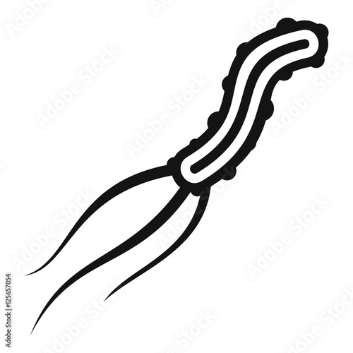 Dangerous virus icon. Simple illustration of dangerous virus vector icon for web