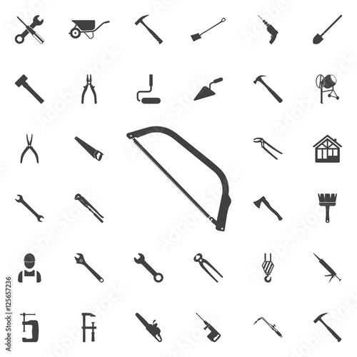 Saw or hacksaw icon