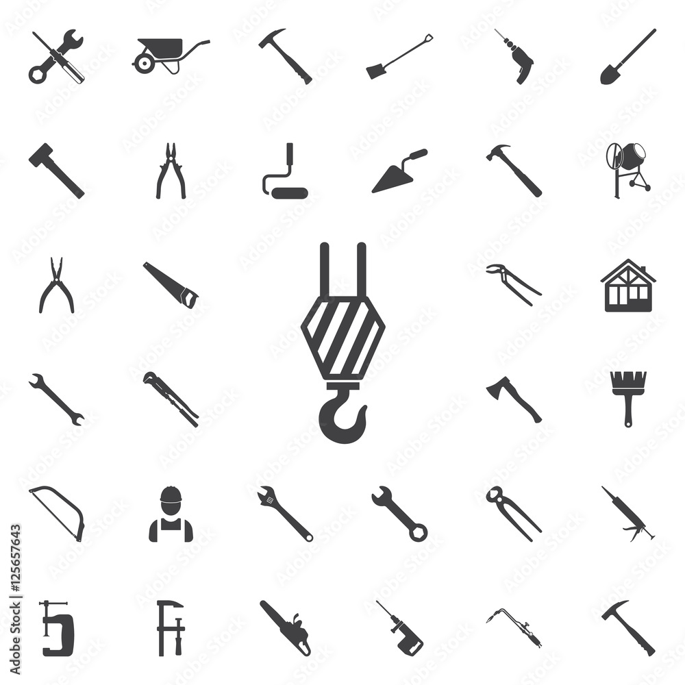 Crane hook icon Crane hook icon