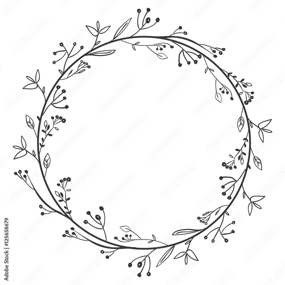 gray scale decorative simple crown floral vector illustration gray scale decorative simple crown floral vector illustration