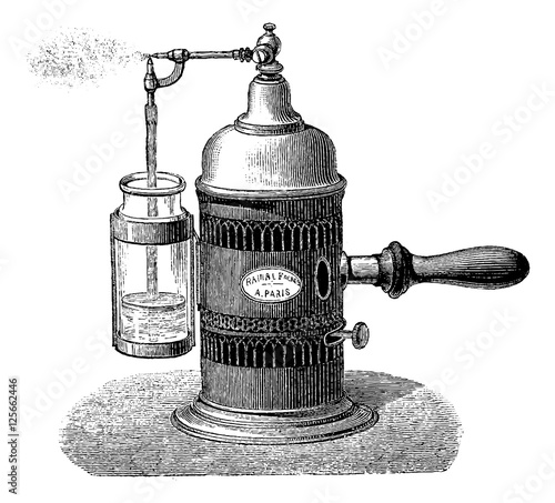 Sprayer, vintage engraving