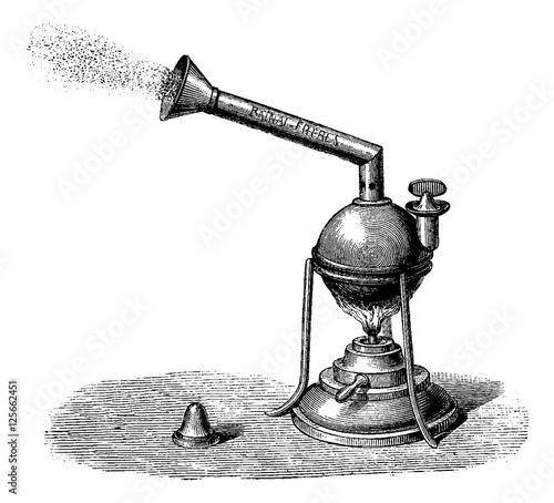 Nebulizer, vintage engraving
