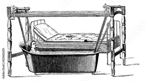 Dupoint device for transportation of sick patient from their bed