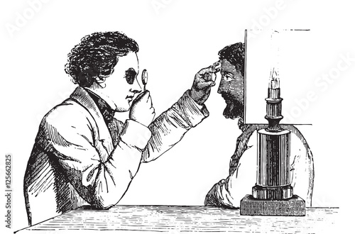 The merits of the eye, the image reversed, using a simple hand o
