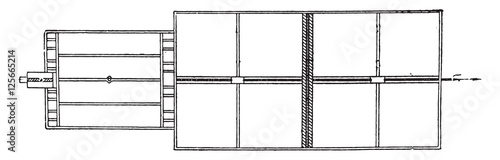 Septic tanks with double beds contact of aerobic bacteria, vinta