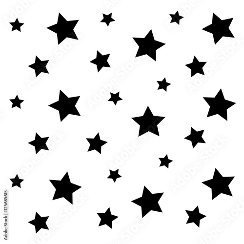 black little star pattern background