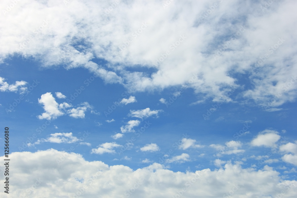 Blue sky background with many fluffy clouds Blue sky background with many fluffy clouds