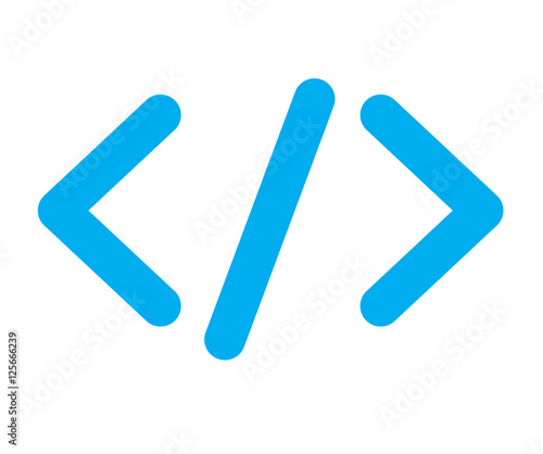 blue code icon
