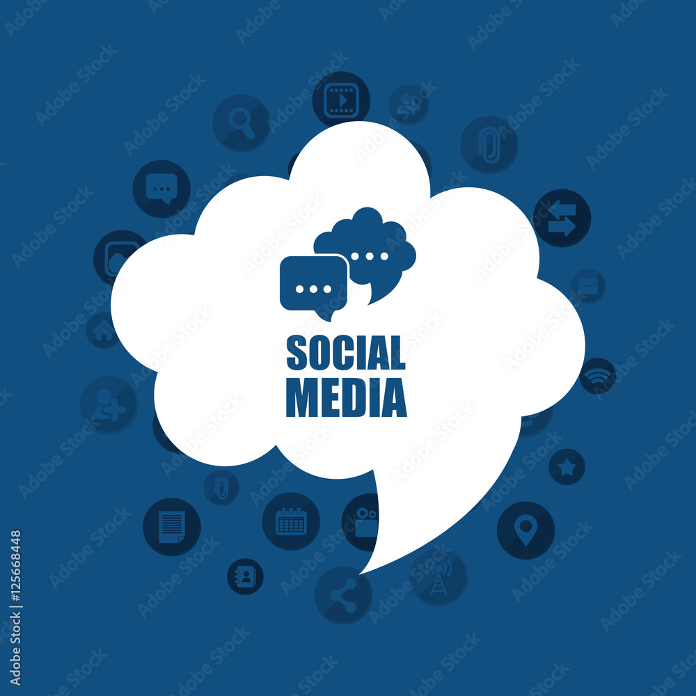Social media networking icon vector illustration graphic design Social media networking icon vector illustration graphic design